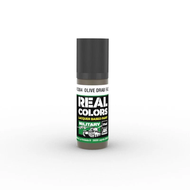 Vernice AK INTERACTIVE: Real Colors Olive Drab Faded 17 ml.