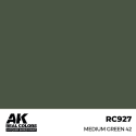 Pittura acrilica per modellini AK INTERACTIVE: Real Colors Medium Green 42 17 ml.