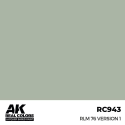 Pittura acrilica per modellini AK INTERACTIVE: Real Colors RLM 76 Version 1 17 ml.