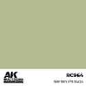 Pittura acrilica per modellini AK INTERACTIVE: Real Colors RAF Sky / FS 34424 17 ml.