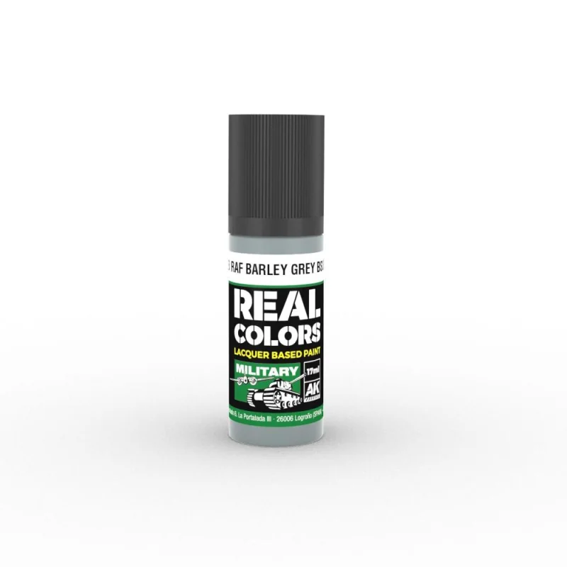 Vernice AK INTERACTIVE: Real Colors RAF Barley Grey BS381C/626 17 ml.