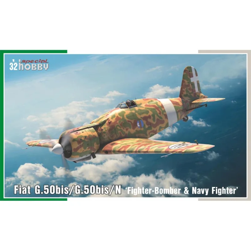 Kit modello SPECIAL HOBBY: 1/32; Fiat G.50bis/G.50bis/N Fighter-Bomber & Navy Fighter