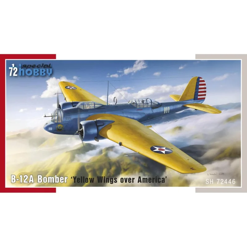 Kit modello SPECIAL HOBBY: 1/72; B-12A Bomber Yellow Wings over America