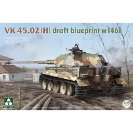 Kit Modello TAKOM MODEL: 1/35; VK 45.02(H) draft blueprint w 1461