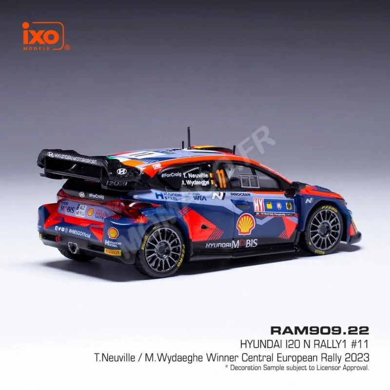 Modellino auto - già assemblato HYUNDAI I20 N 11 NEUVILLE/WYDAEGHE WRC1 CENTRAL EUROPEAN RALLY 2023