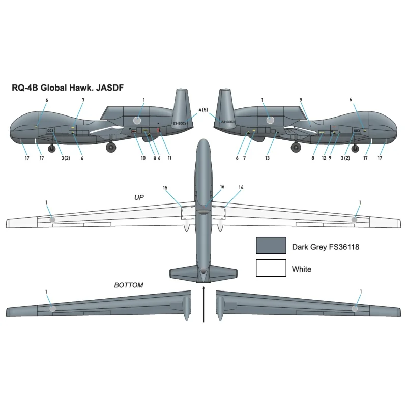 Kit modello Northrop Grumman RQ-4B GLOBAL HAWK / JASDF