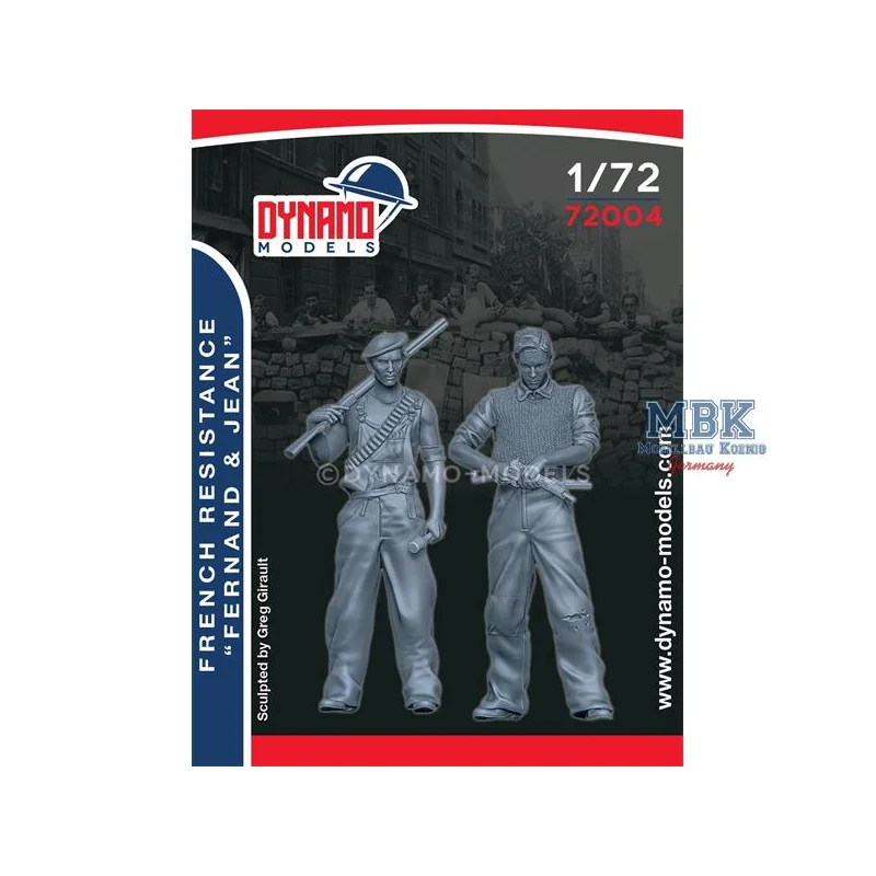 Figurini French Resistance Set - Fernand & Jean 1:72