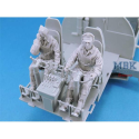 Figurine storiche B-25 early Crew Set 5 Figures 1:48