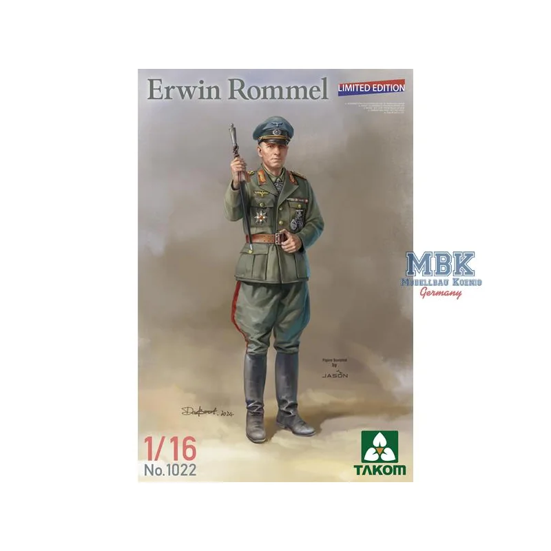 Figurine storiche TAKOM MODEL: 1/16; Erwin Rommel (Limited edition)