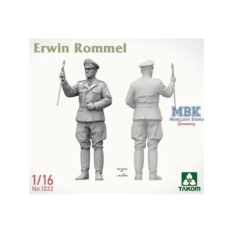 Figurine storiche TAKOM MODEL: 1/16; Erwin Rommel (Limited edition)