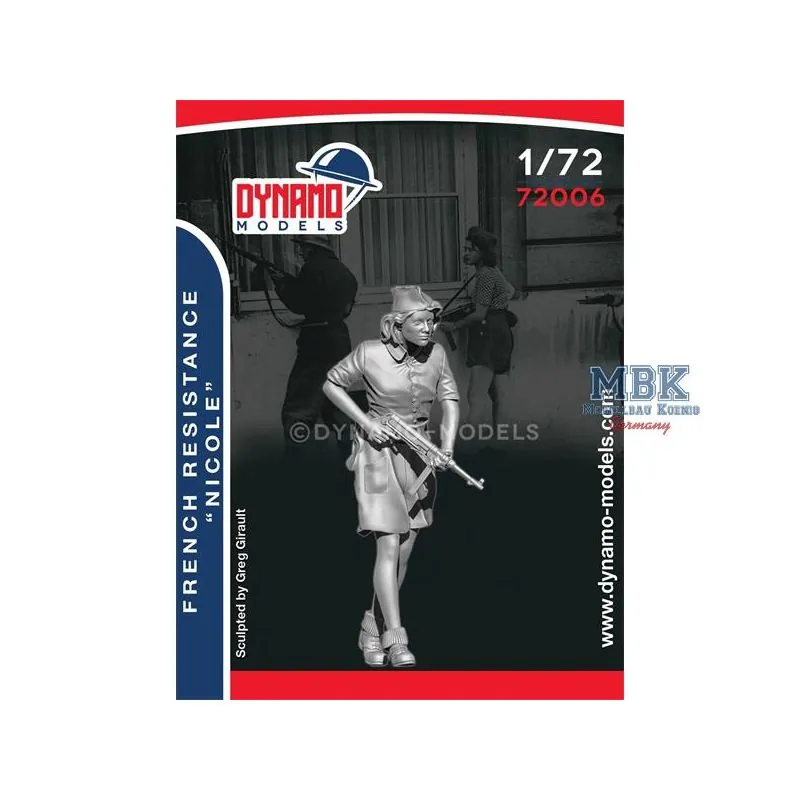 Figurini French Resistance Set - Nicole 1:72