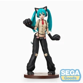 Figurina Hatsune Miku Project DIVA Arcade Future Tone SPM Hatsune Miku Kitty Cat 23 cm