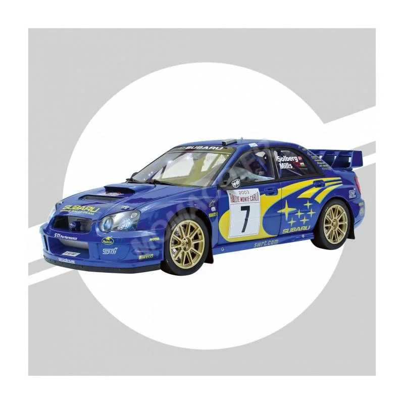 Modellini di auto SUBARU IMPREZA 7 SOLDBERG/MILLS WRC MONTE-CARLO RALLY 2003 (FULL KIT)