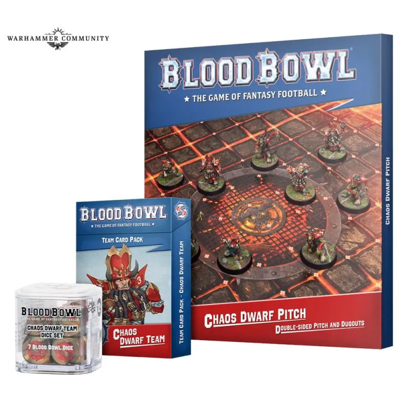 Giochi di figure BB: CHAOS DWARF TEAM PITCH & DUGOUTS