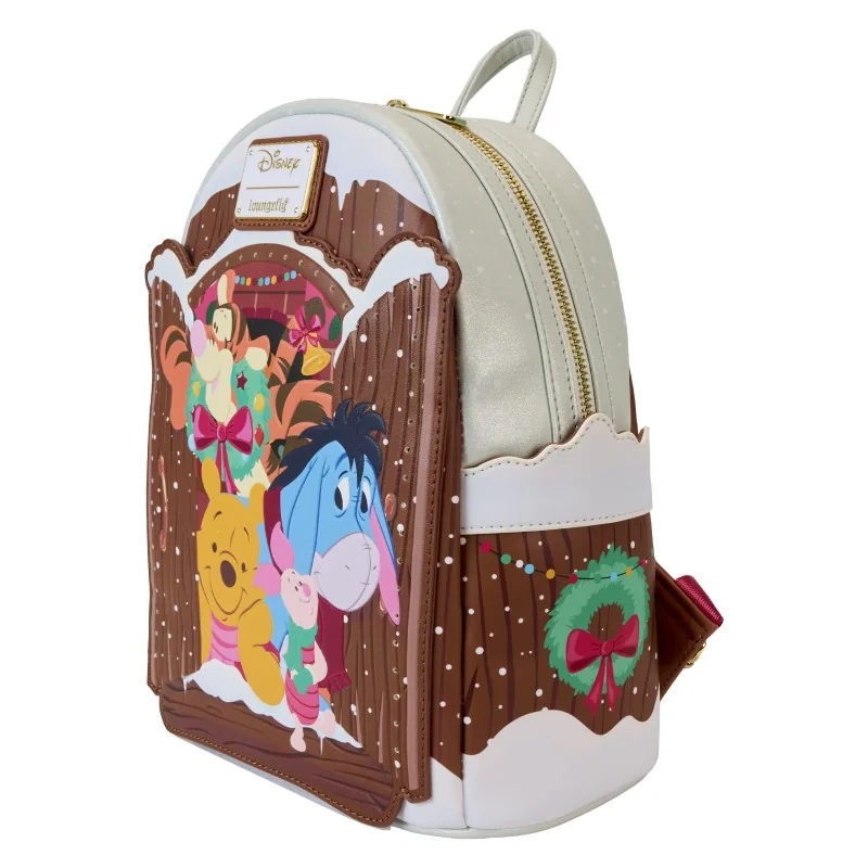 Loungefly Disney Loungefly Mini Backpack Winnie Holiday Scene Pooh And Friends