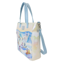 Borse Disney Loungefly Mickey And Friends Winter Wonderland Scene Convertible Handbag