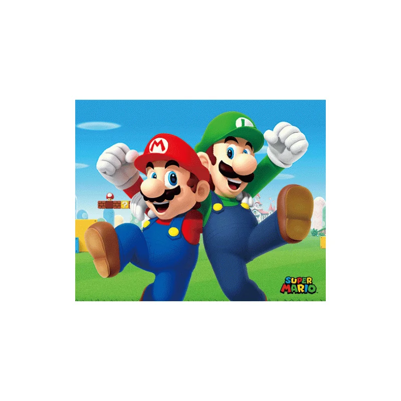  Super Mario - Poster 3D lenticolare - Mario e Luigi (23,5 x 28,5)