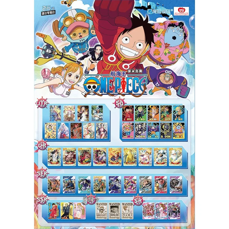 Carte da collezionare One Piece Egghead Box 30 Boosters 5 Cards