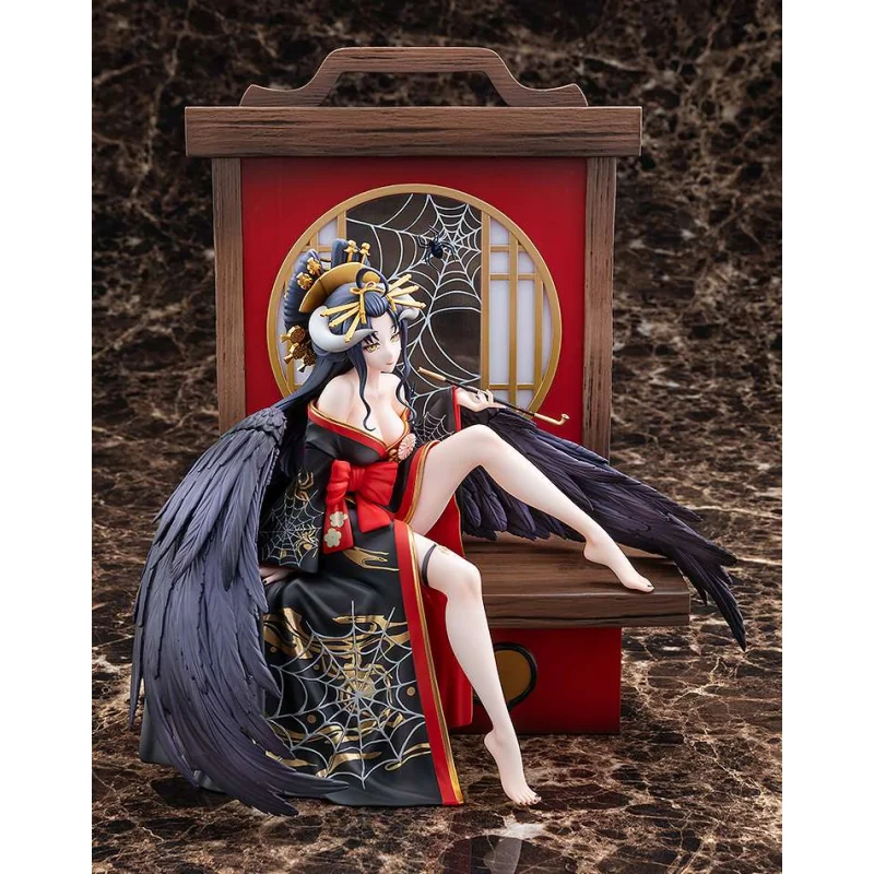 Figurine Overlord statuette 1/7 Albedo Splendid Kimono Ver. 27cm