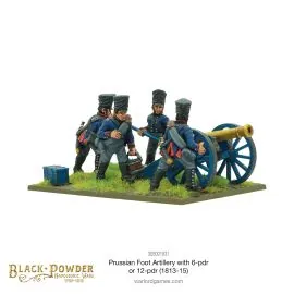 Giochi di figure Napoleonic Prussian Foot Artillery with 6- or 12-Pdr (1813-15)