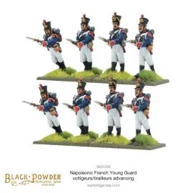 Giochi di figure Napoleonic French Young Guard Voltigeurs/Tirailleurs Advancing