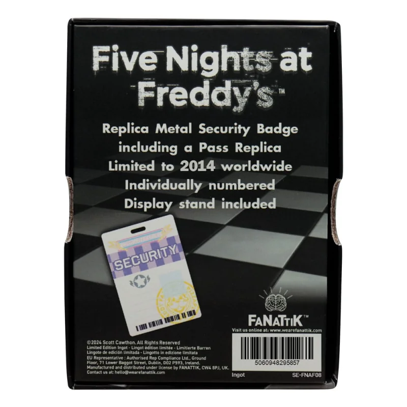 FaNaTtik Five Nights at Freddy´s replica Security Badge