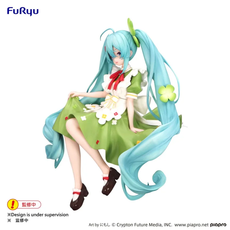 Figurine Hatsune Miku PVC statuette Noodle Stopper Flower Fairy Clover 15 cm