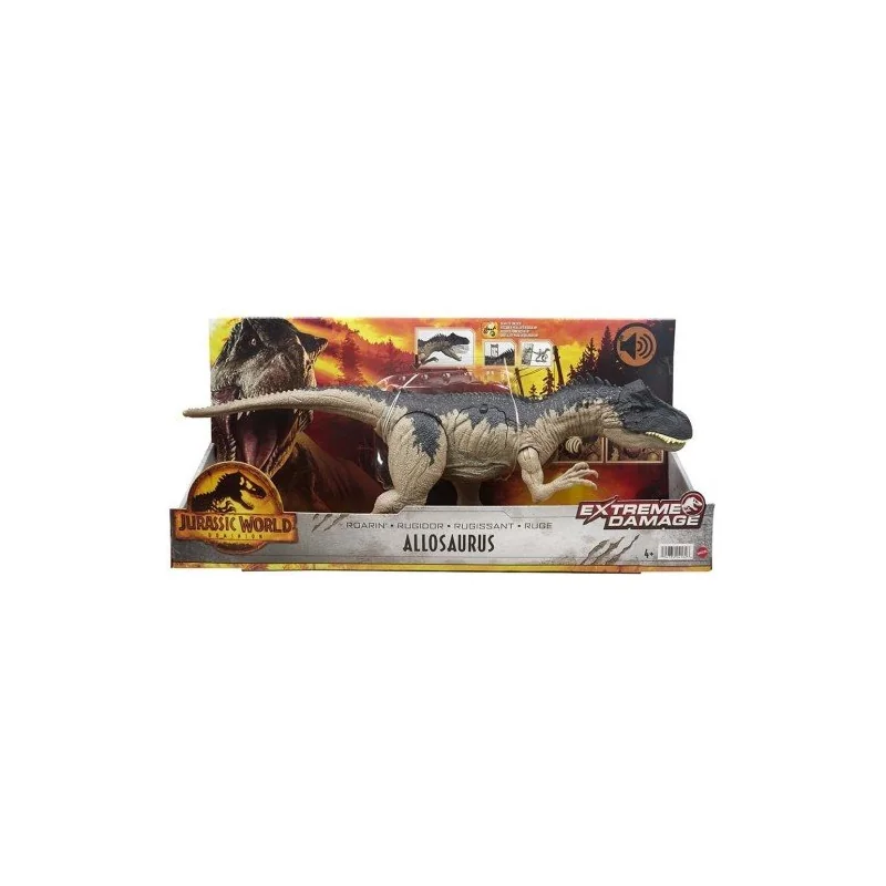 Figurina Mattel - Jurassic World Extreme Damage Roarin Allosaurus