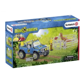 Figurina Schleich 41464 - Dinosaurs Off-road Vehicle with Dino Outpost