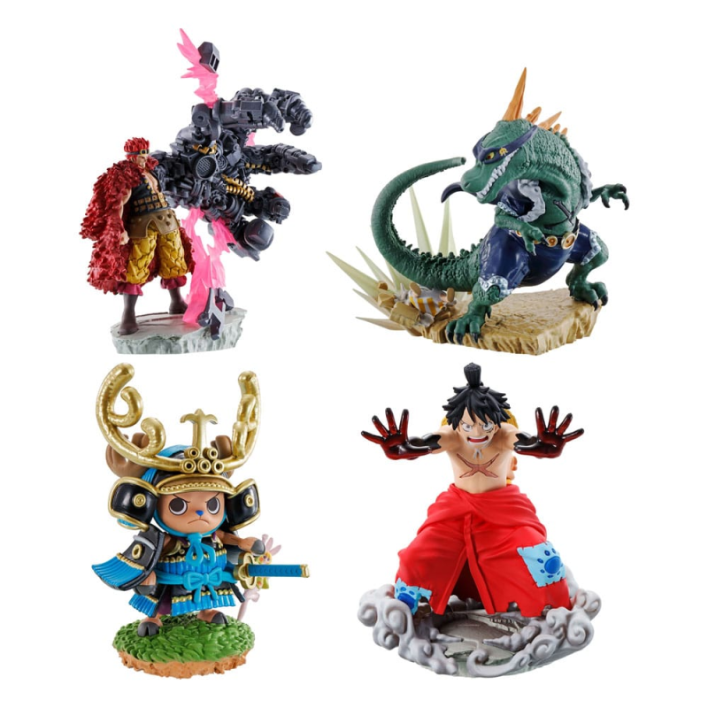 Figurina ONE PIECE - Logbox Re Birth Wanokuni - Set 4 Petitrama Statuettes 9cm