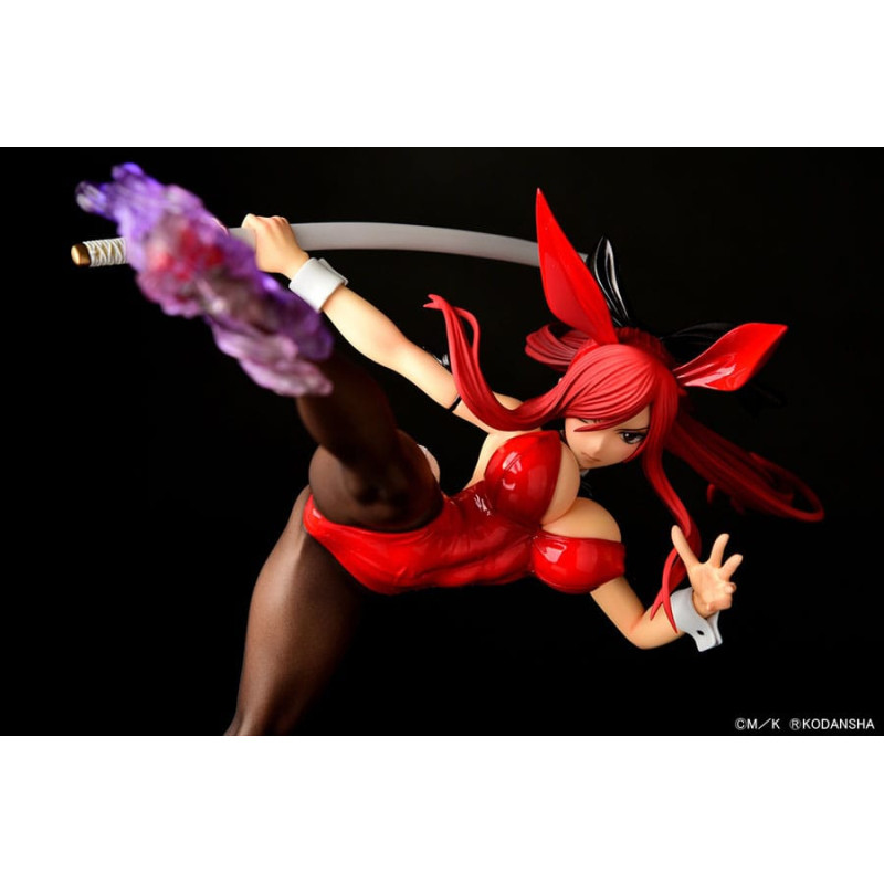 Figurine Fairy Tail statuette 1/6 Erza Scarlet High Kick Crimson Bunny Ver. 37cm