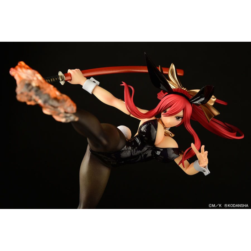 Figurine Fairy Tail statuette 1/6 Erza Scarlet High Kick Black Bunny Ver. 37cm