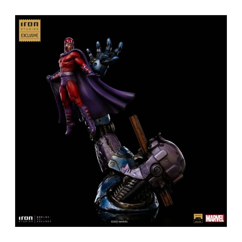 Figurine MARVEL-Magneto vs Sentinel-Statue Del. Art Scale 1/10 37cm "2023 CCXP"