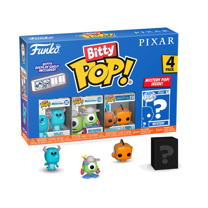 Figurini Pop PIXAR - Bitty Pop 4 Pack 2.5cm - Monsters Inc.