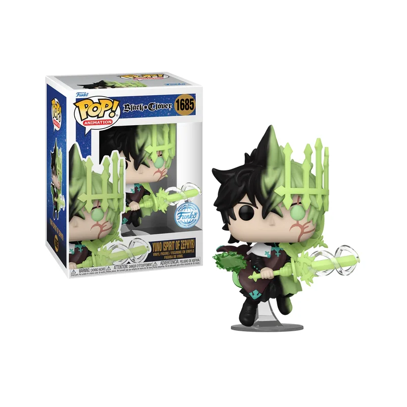 Figurini Pop BLACK CLOVER - POP Animation N° 1685 - Yuno (Spirit of Zephyr)