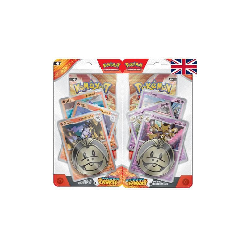  Pokémon TCG Scarlet & Violet 08 Surging Sparks Premium Checklane blisters *ENGLISH* Set (2)