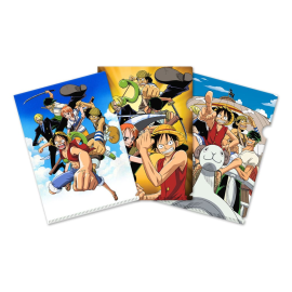  One Piece set 3 transparent pouches Classic Adventures