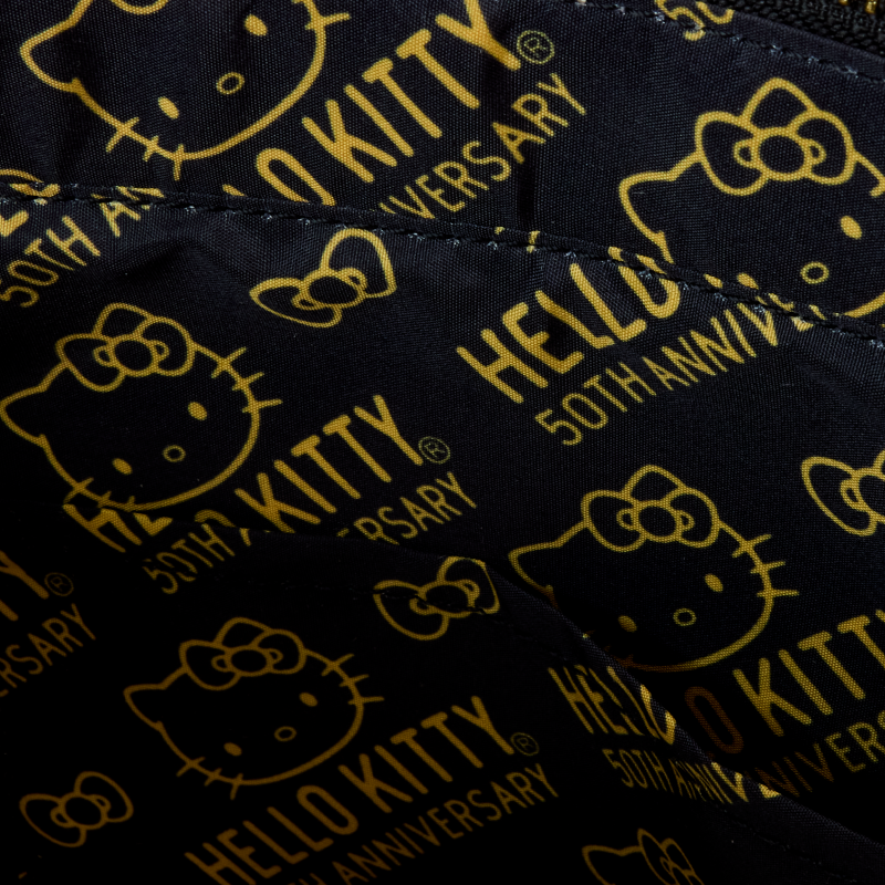 Hello Kitty Loungefly Handbag 50Th Anniv Gold