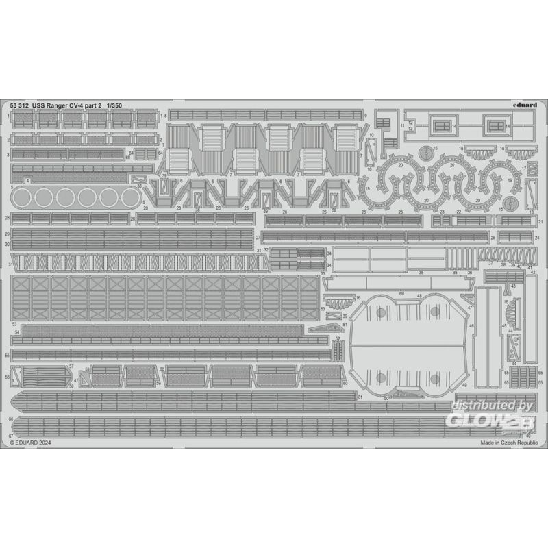 Kit dettagli barca USS Ranger CV-4 0