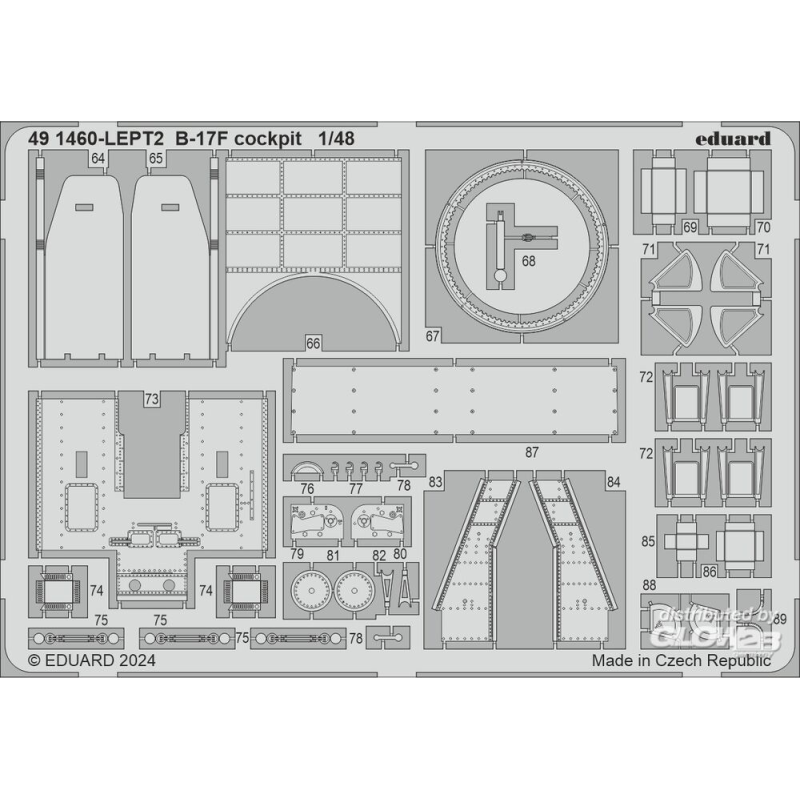 Kit superdettagliati per aerei B-17F alternate nose (frame X) PART I