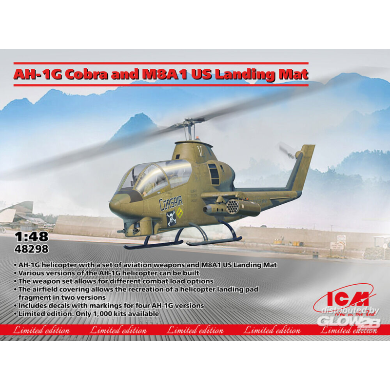 Modello AH-1G Cobra and M8A1 US Landing Mat LIMITED EDITION!