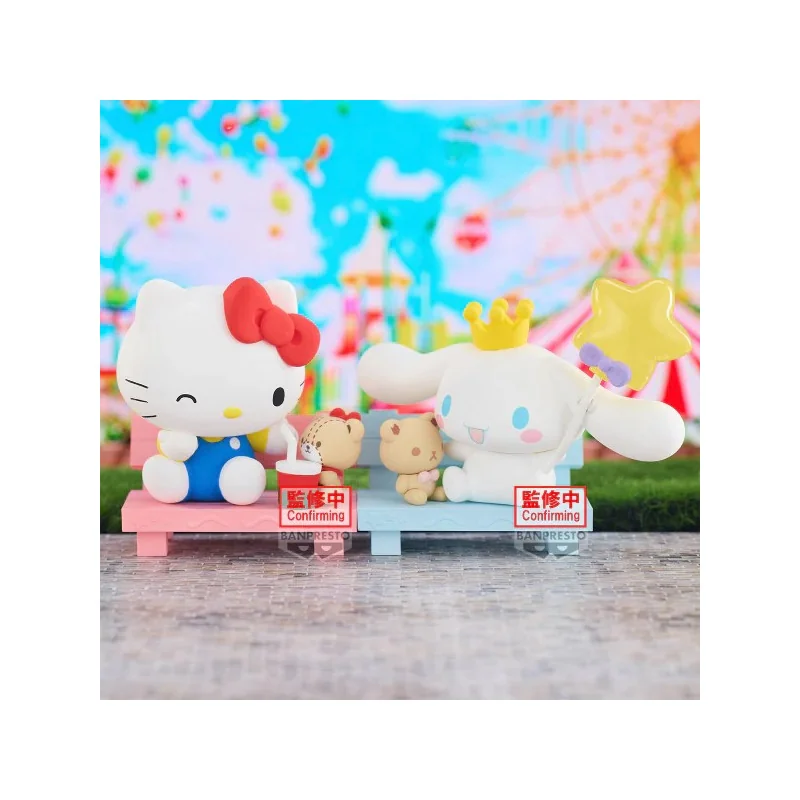 Sanrio Characters Nakayoshi Memories Hello Kitty x Cinnamoroll Figure