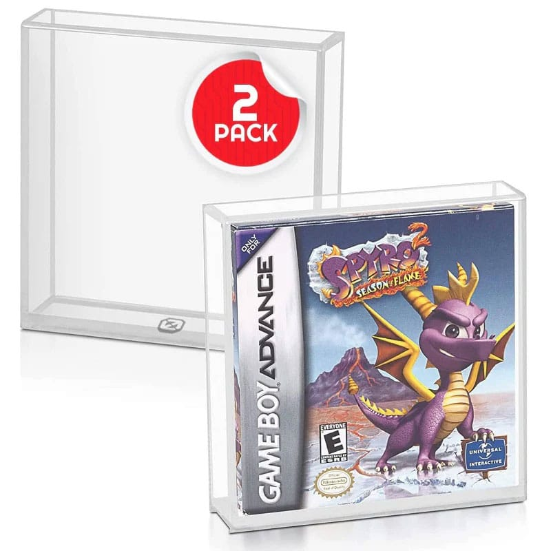  Pack of 2 acrylic protective boxes for Game Boy/Game Boy Advance games