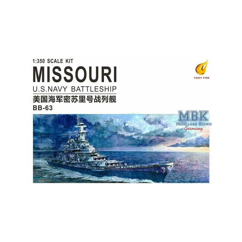 Kit modello U.S. Navy Battleship BB-63 USS MISSOURI