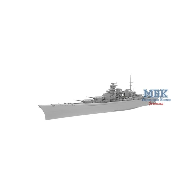 Modellini di barche German Battleship H-Class HUTTEN-Deluxe Kit