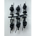 Figurine storiche ACW Marching set 2 molded in Dark blue color like ACW Union army