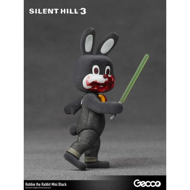 Gecco Silent Hill 3 mini figure Robbie the Rabbit Mini Black Version 10 cm