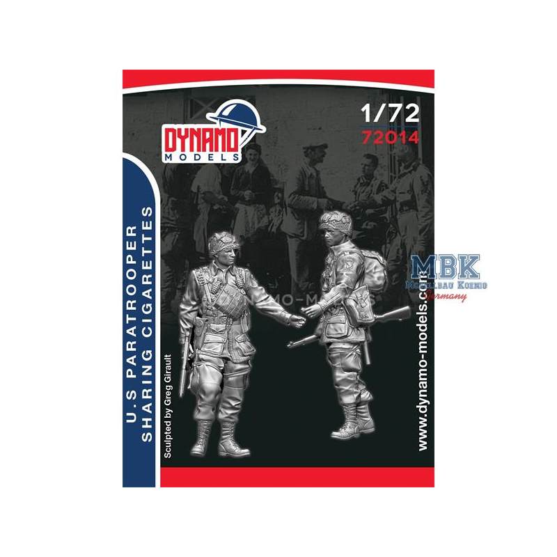 Figurini U.S. Paratroopers Sharing Cigarettes 1:72