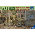 Figurini U.S. M1 57mm anti tank Gun early+ 5 Figuren