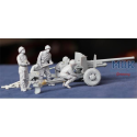 Figurine storiche U.S. M1 57mm anti tank Gun early+ 5 Figuren